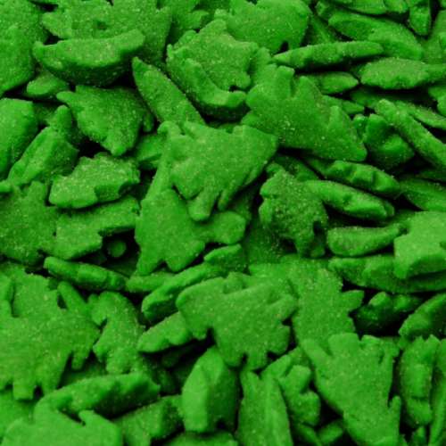 Green Christmas Tree Sprinkles - Click Image to Close